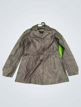 Gray Leather Jacket