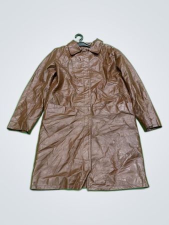 Helen Hubert Leather Trench Coat