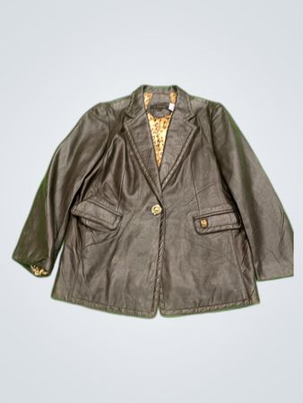 Lee Dong Soo Leather Blazer Jacket