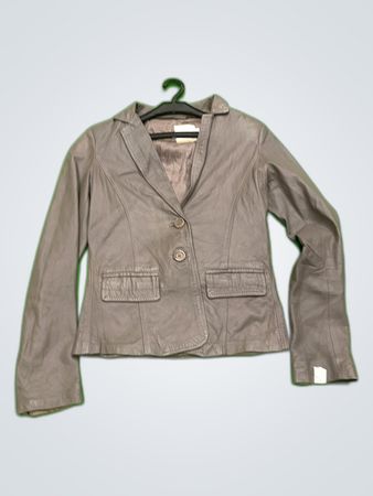 Imperial Gray Leather Jacket