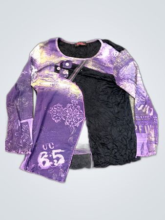 Multiples Créateur Printed Long Sleeve Blouse