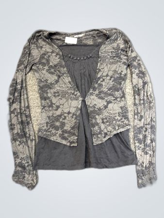 Zara Floral Knit Cardigan