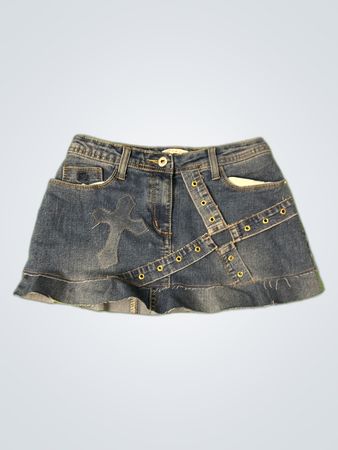 Club L Denim Mini Skirt