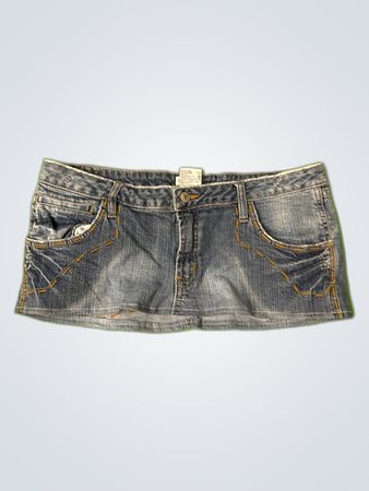 No Boundaries Denim Mini Skirt