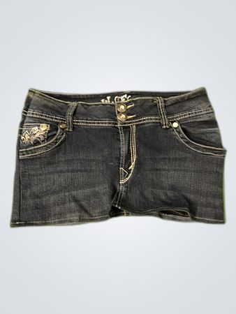 Wallflower Denim Mini Skirt