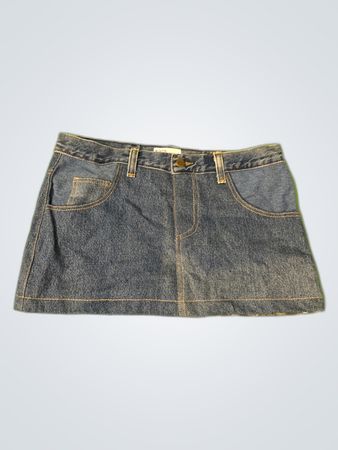 Unbranded Denim Mini Skirt with Camo