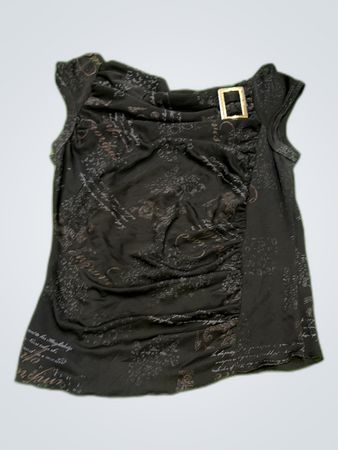 Renato Bene Paris Printed Sleeveless Blouse