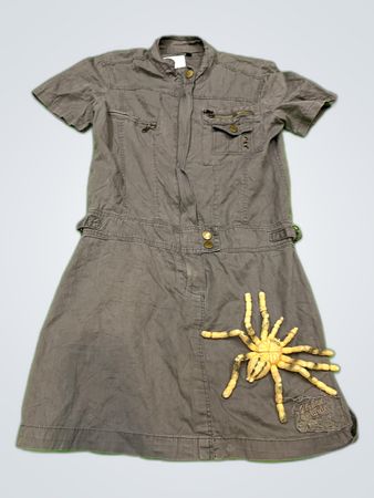 Kenvello Khaki Cargo Romper