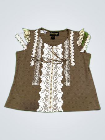 Fresh FX Lace Ruffle Blouse