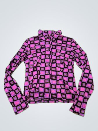 Unbranded Geometric Print Long Sleeve Blouse