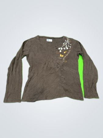H&M Embroidered Long Sleeve T-Shirt