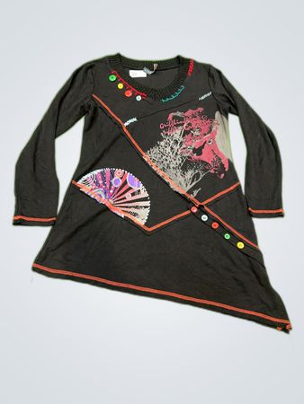 Lidu Fashion Patchwork Knit Sweater