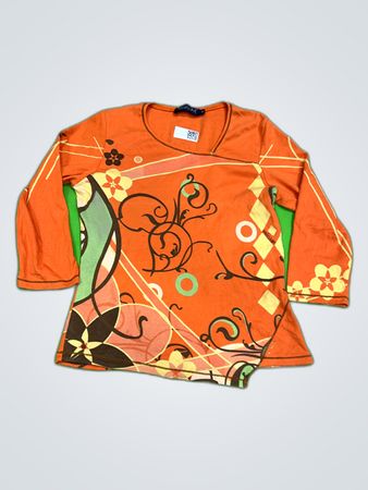 Karboon Printed Long Sleeve Blouse