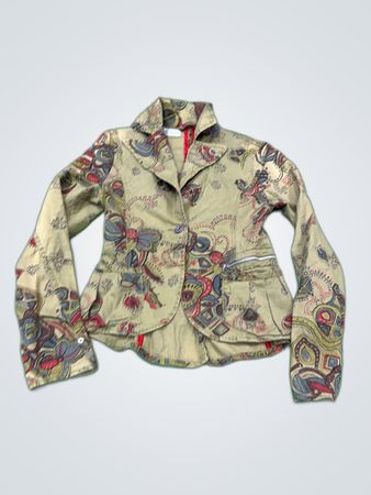 Diesel Printed Cotton Blazer