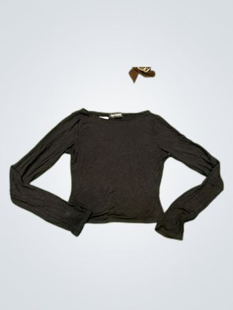Black Long-Sleeve Top