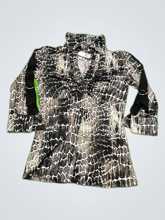 Le Group Printed Animal Print Blouse