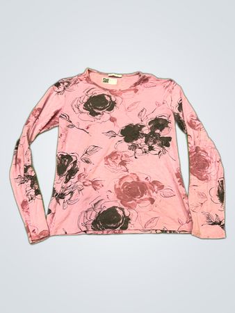 Promod Long Sleeve Floral Print Top