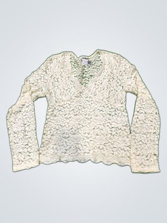 Cache Cache Sheer Lace Blouse
