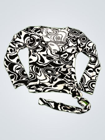 Yak Pak Printed Wrap Blouse