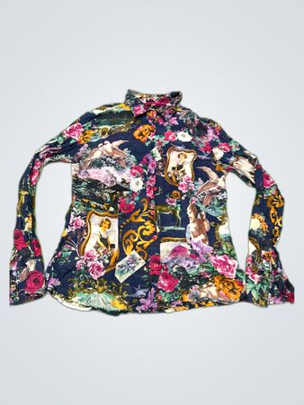Milano Printed Long Sleeve Blouse