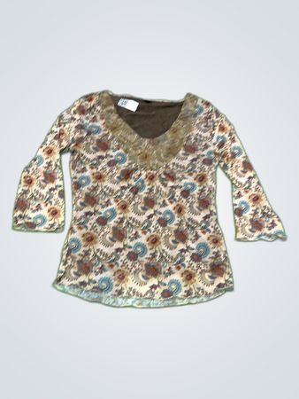 Blouse with Floral Pattern