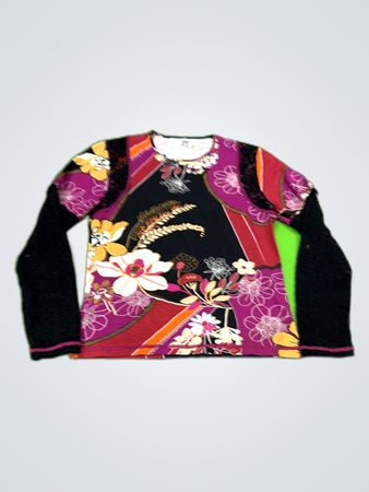 Unbranded Printed Floral Long Sleeve Blouse