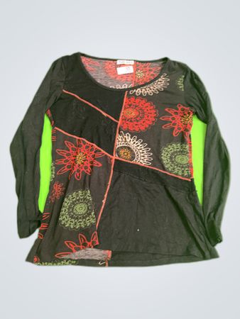 Women Only Printed Long-Sleeve Blouse