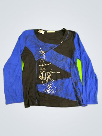 Armand Thierry Printed Long Sleeve Top