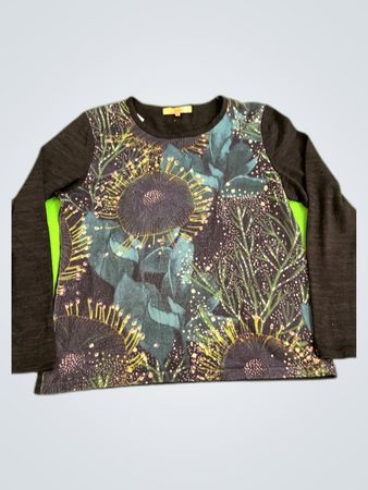 Zilae Printed Long Sleeve Blouse