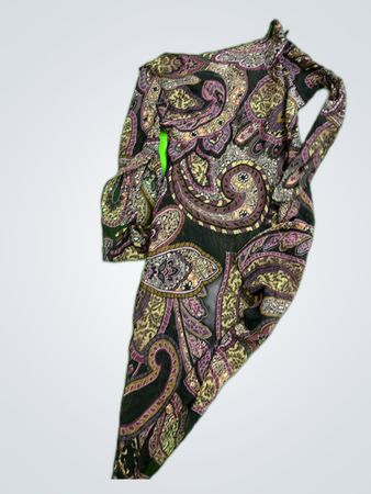 Unbranded Printed Long Sleeve Blouse