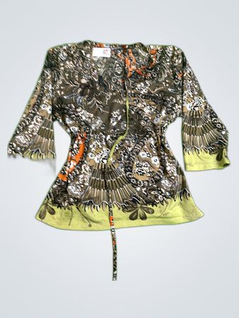 Blouse with Floral Pattern