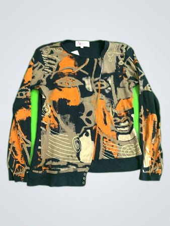 Armand Thiéry Affinités Printed Knit Cardigan