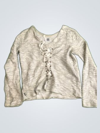 Gray Long-Sleeve Top