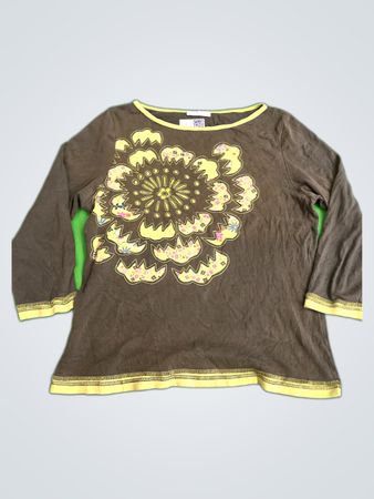 Promod Printed Long-Sleeve Blouse