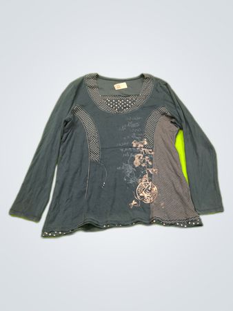 Unbranded Printed Long-Sleeve Blouse