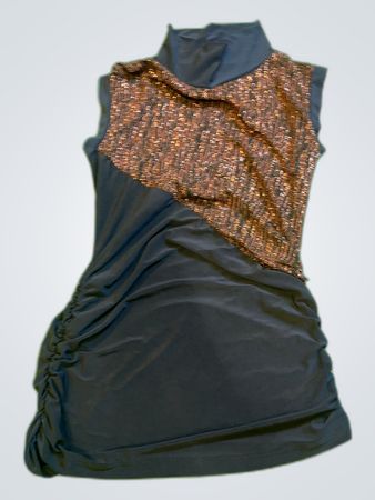 Unbranded Shimmer Panel Mini Dress