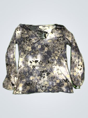 inCenso Printed Floral Long Sleeve Blouse