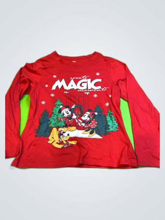Primark Disney Mickey Mouse Christmas Long Sleeve T-Shirt