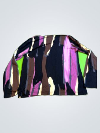 Martine Letourneur Printed Long Sleeve Blouse