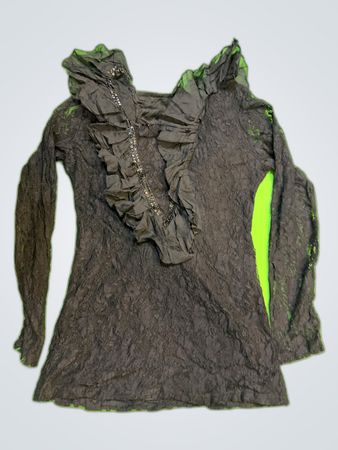 Black Ruffled Top