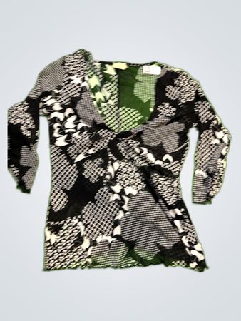 FOM by Vestrebeche Printed Wrap Blouse
