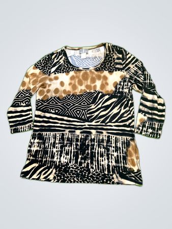 Fairy Lady Printed Animal Print Blouse