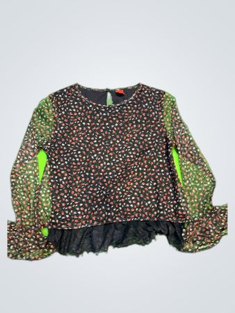s.Oliver Printed Long Sleeve Blouse