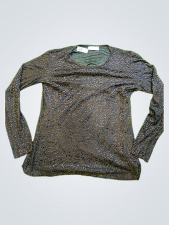 Versace Printed Long Sleeve Blouse