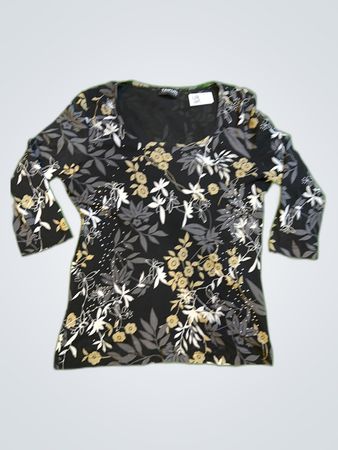 Taifun Printed Floral Blouse