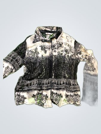 Belinine Paris Printed Sheer Blouse
