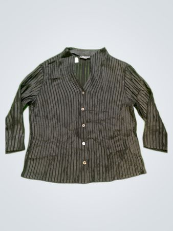 Doucel Creations Black Pleated Blouse