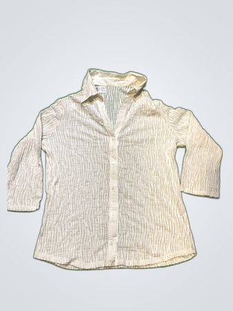 Women's White Striped Shirt