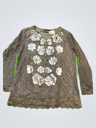 Alfred Pauly Embroidered Lace Blouse