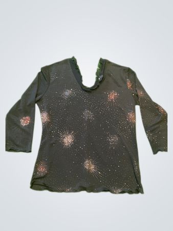 Andrea Mare Printed Sequined Blouse